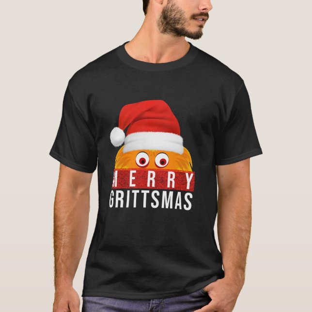 Gritty Christmas merry grittsmas christmas gift T-Shirt (Front)