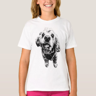 Gritty Cocker Spaniel Art – Expressive Charm T-Shirt