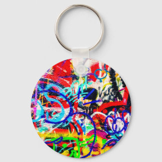 Gritty Crazy Graffiti Keychain