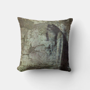 Gritty Grunge Cement Textured Style Throw Pillow