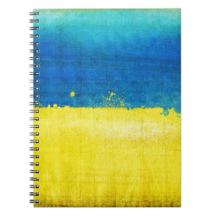 Gritty Ukraine Flag Notebook