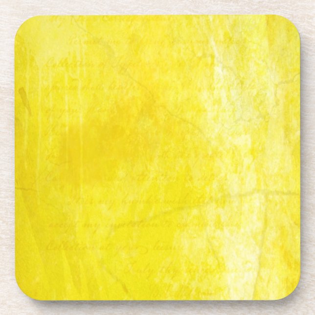 Gritty Yellow Coaster (Front)