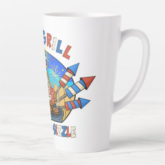 Grizz & Grill: Born to Sizzle The Beer, The Burger Latte Mug