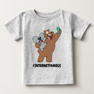 Grizz & Nom Nom - #InternetFamous Baby T-Shirt
