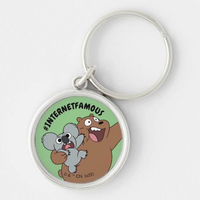 Grizz & Nom Nom - #InternetFamous Keychain (Front)