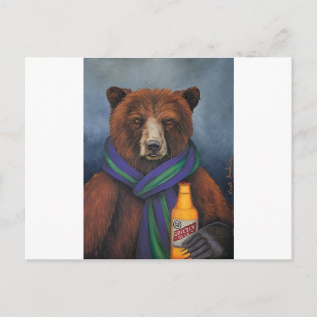 Grizzley Bear Postcard (Front)
