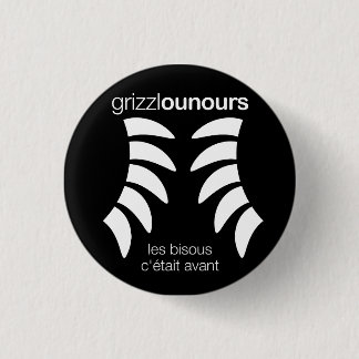 Grizzlounours Collection 1 Inch Round Button