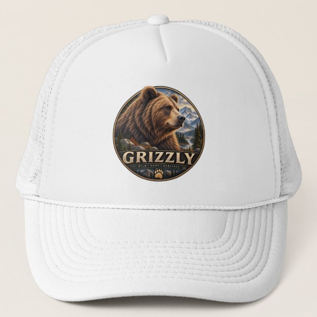 Grizzly – American Wild Trucker Hat (Front)