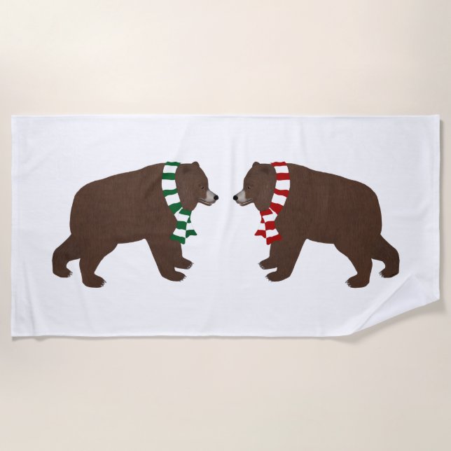 Grizzly Beach Towel (Front)