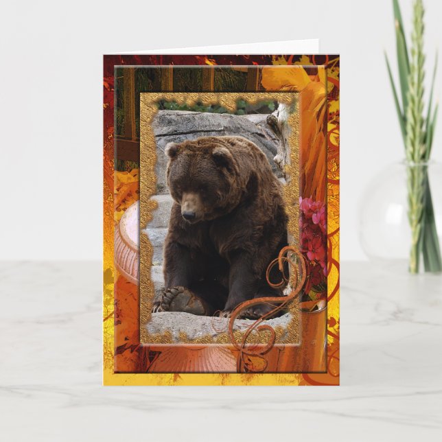 grizzly-bear-010 holiday card (Front)