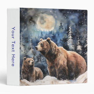 Grizzly Bear and Baby Binder