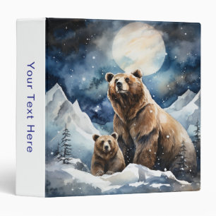 Grizzly Bear and Baby Binder