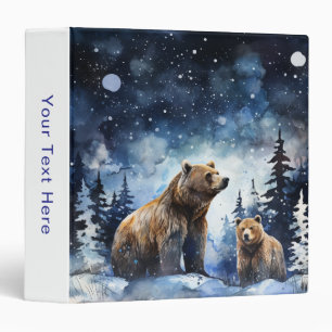 Grizzly Bear and Baby Binder