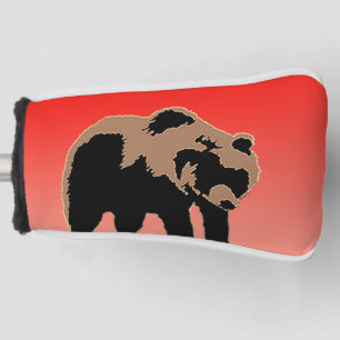 Grizzly Bear at Sunset  - Original Wildlife Art Golf Head Cover