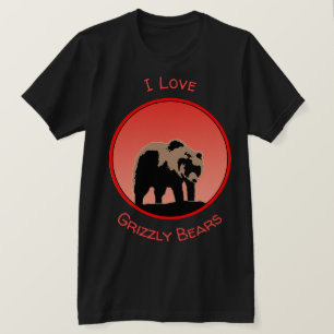 Grizzly Bear at Sunset  - Original Wildlife Art T-Shirt