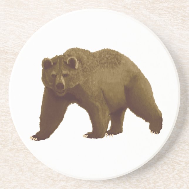 Grizzly Bear Coaster (Front)