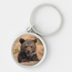 Grizzly Bear Cub Keychain