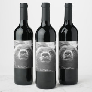 Grizzly Bear Custom Wine Labels