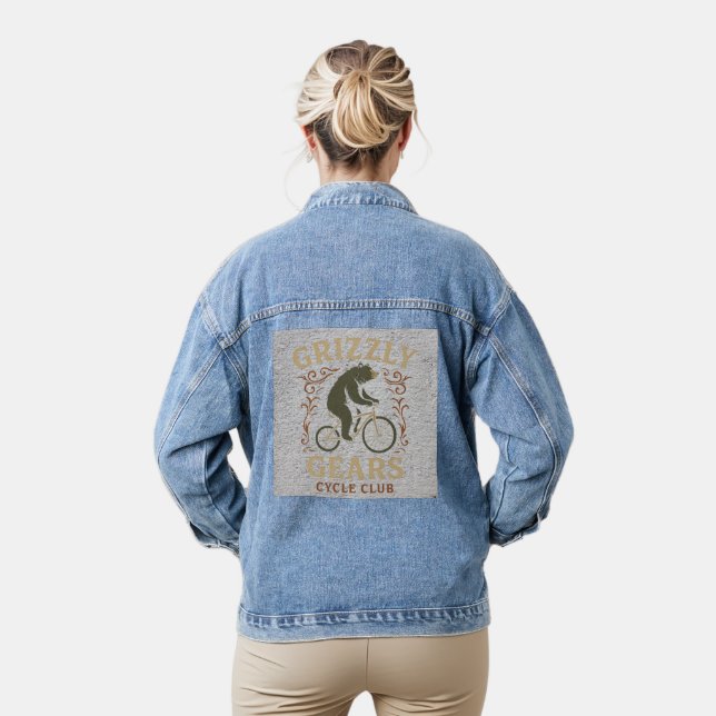 Grizzly Bear Cycling — “Grizzly Gears Cycle Club Denim Jacket (Model)