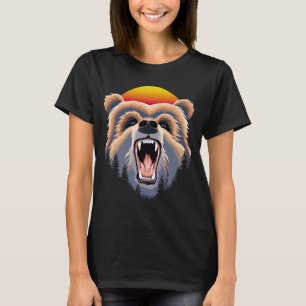 Grizzly Bear Face T-Shirt
