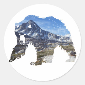 Grizzly Bear in the High Sierras: Sticker