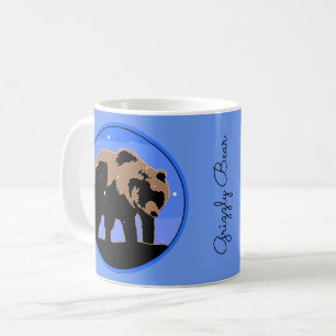 Grizzly Bear in Winter  - Original Wildlife Art Coffee Mug