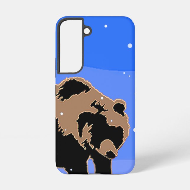 Grizzly Bear in Winter  - Original Wildlife Art Samsung Galaxy S22 Case (Back)