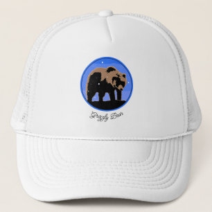 Grizzly Bear in Winter  - Original Wildlife Art Tr Trucker Hat