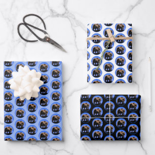 Grizzly Bear in Winter  - Original Wildlife Art Wrapping Paper Sheet