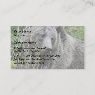 Grizzly Bear in Yellowstone National Park Business Card
