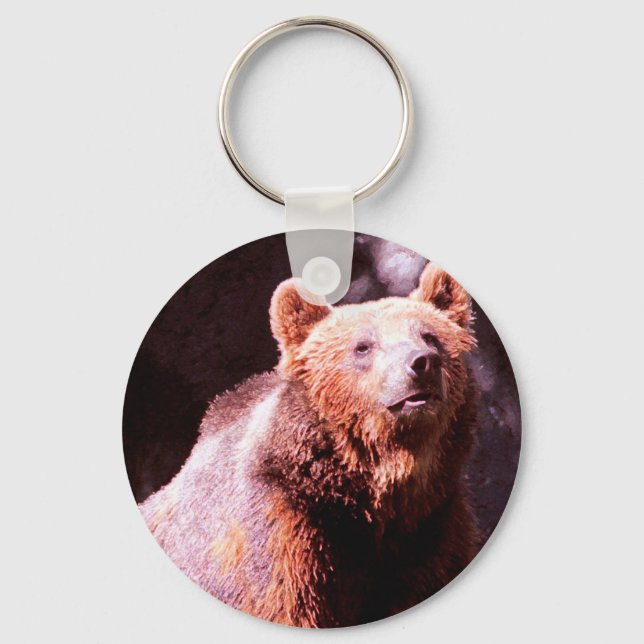 grizzly bear keychain (Front)