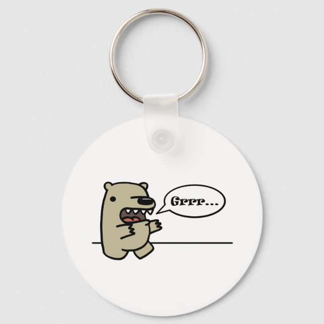 Grizzly Bear Keychain (Front)