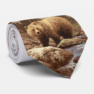 Grizzly Bear Landscape Tie