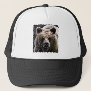 Grizzly Bear Logo Trucker Hat