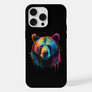 Grizzly Bear Lovers Pop Art Big Grizzly Bear iPhone 15 Pro Max Case