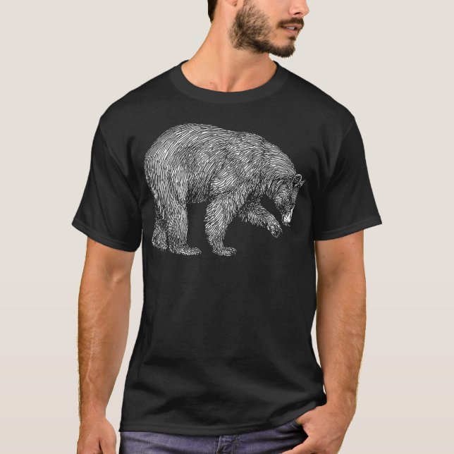Grizzly Bear Men's T-shirt (Front)