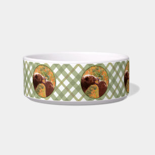 Grizzly Bear Mom and Cub Painting - Wildlife Art Bowl