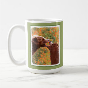 Grizzly Bear Mom and Cub Painting - Wildlife Art Coffee Mug