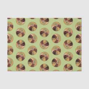 Grizzly Bear Mother and Cub Painting Wildlife Art Tissue Paper