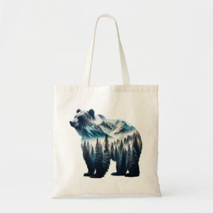 Grizzly Bear Mountains and Forests Tote Bag