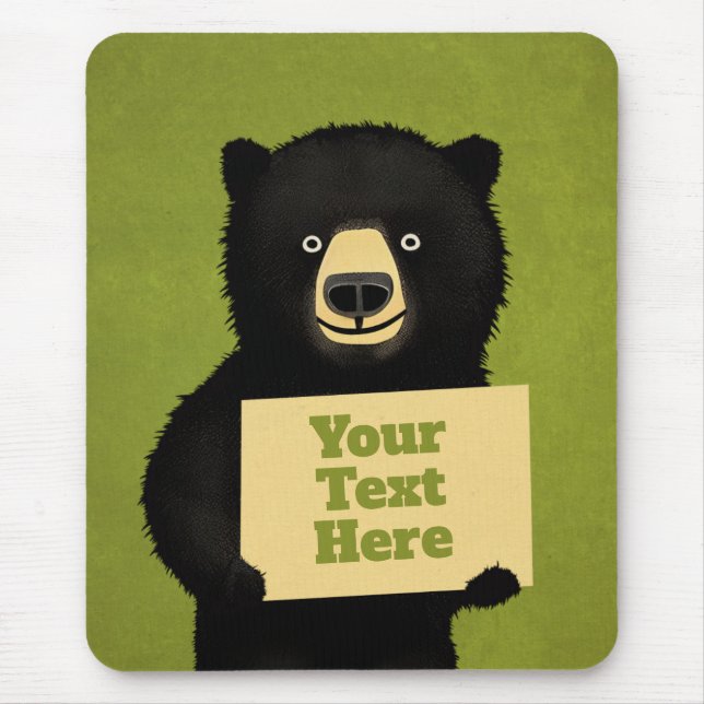 Grizzly Bear Mouse Pad (Front)