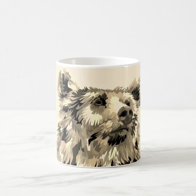 Grizzly bear mug (Center)