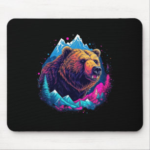 Grizzly bear outdoor nature alaska hunting hiking mouse pad