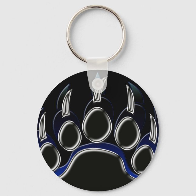 Grizzly Bear Paw Keychain (Front)
