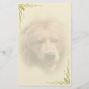 Grizzly Bear Personal Stationery