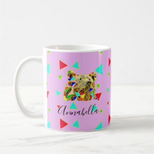 Grizzly Bear Pink Coffee Mug