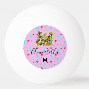 Grizzly Bear Pink Ping Pong Ball
