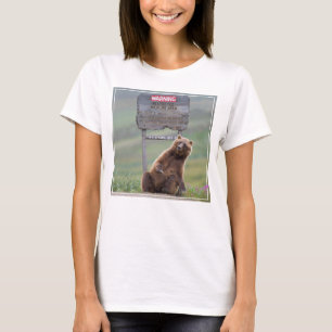 Grizzly Bear Plays With Sign T-Shirt