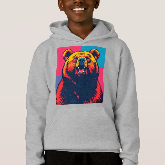 Grizzly Bear Pop Art  (Front)