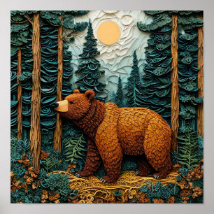 Grizzly Bear Poster